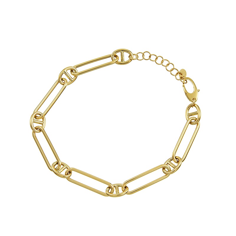 K18YG ゴールドブレスレット ブルーオーロ 