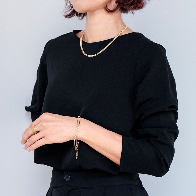 K18YG ゴールドブレスレット ブルーオーロ 