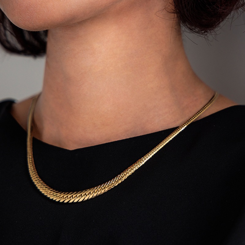 K18YG ゴールドネックレス ミリオリーニ 