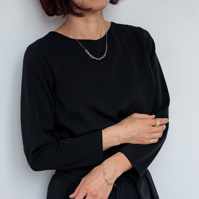 K18YG ゴールドネックレス ブルーオーロ 