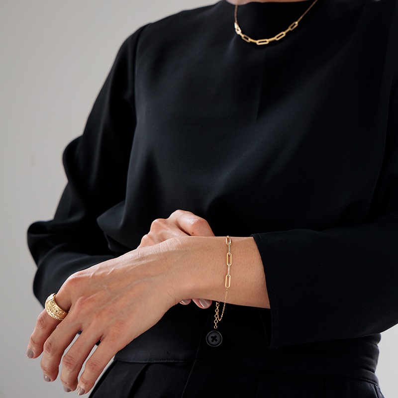 K18YG ゴールドブレスレット ブルーオーロ 