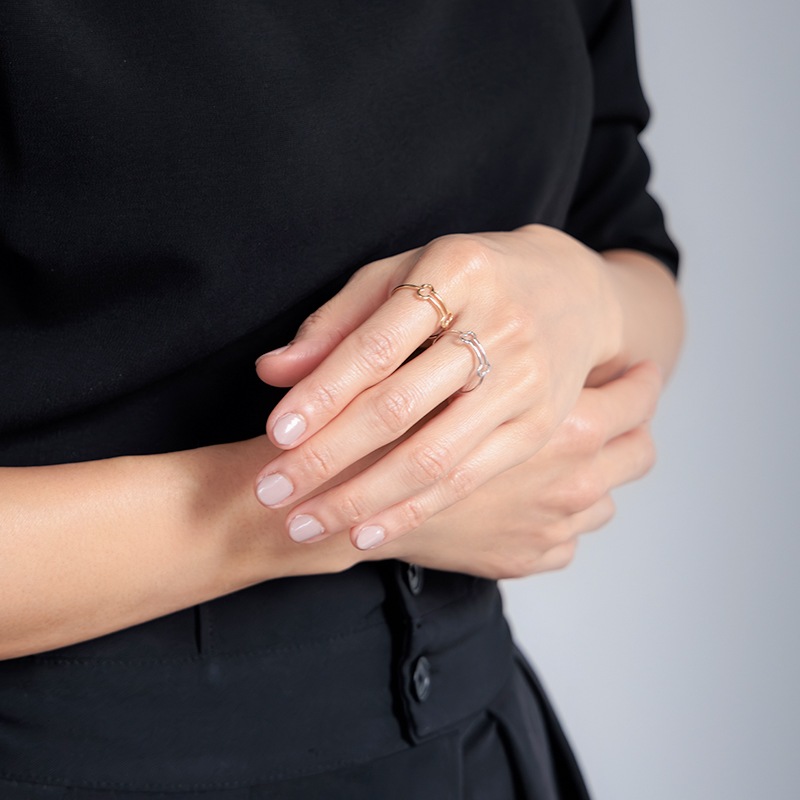 K18WG ゴールドリング VESPIGNANI 