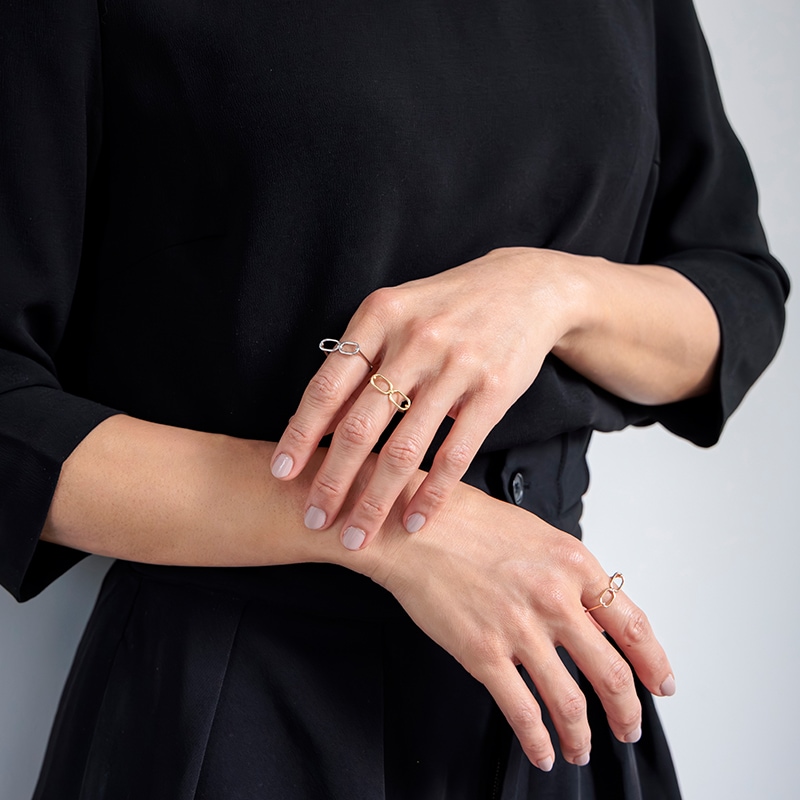 K18PG ゴールドリング VESPIGNANI 