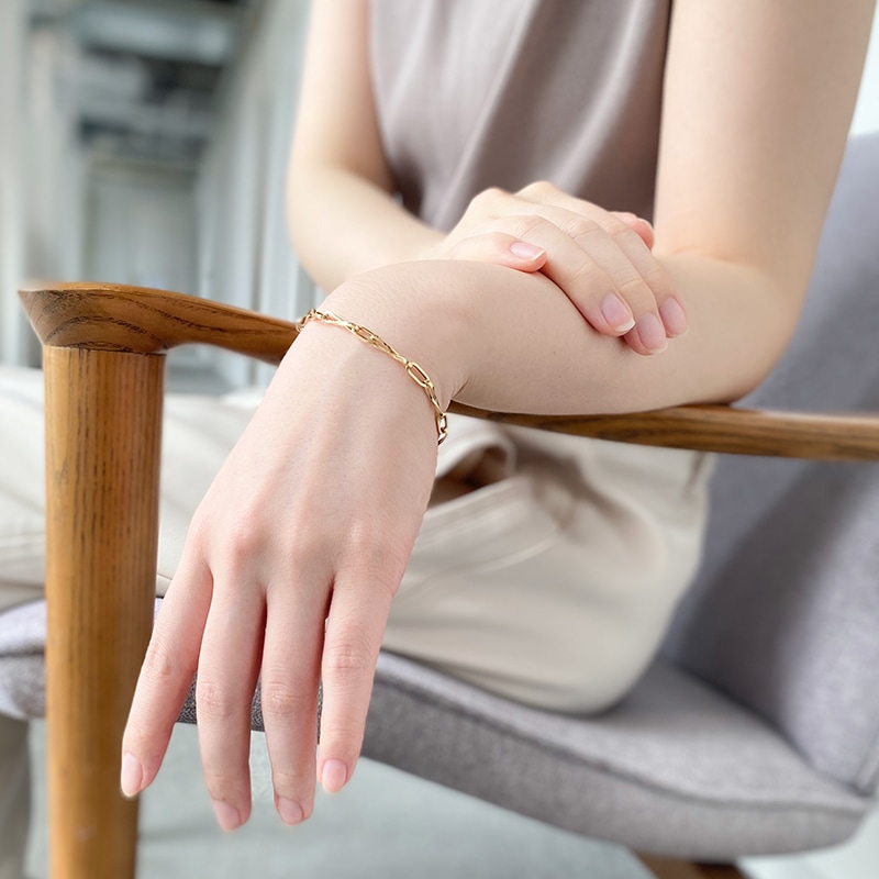 K18YG ゴールドブレスレット ミリオリーニ