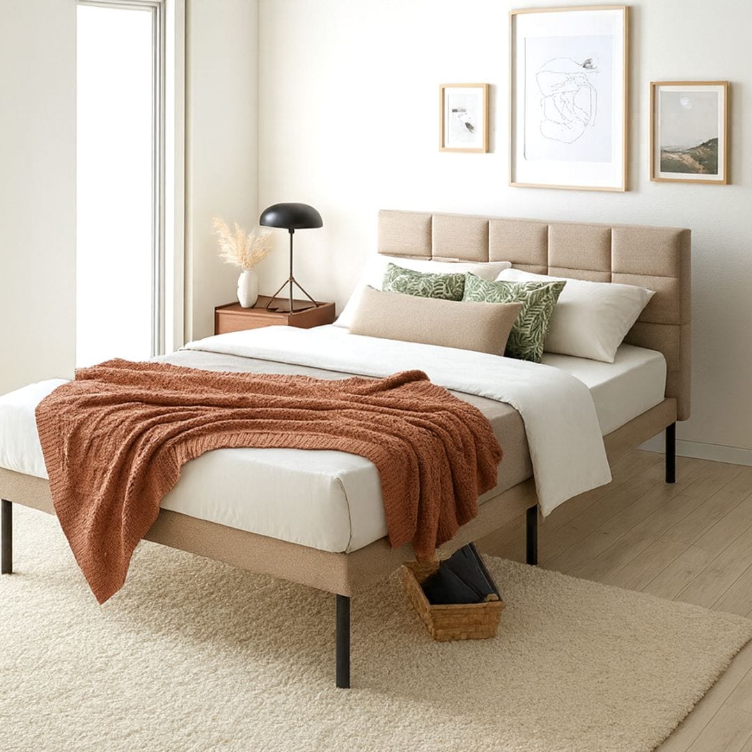 セミダブル】ファブリックベッド / ロッフル【Roffle】｜ベッド