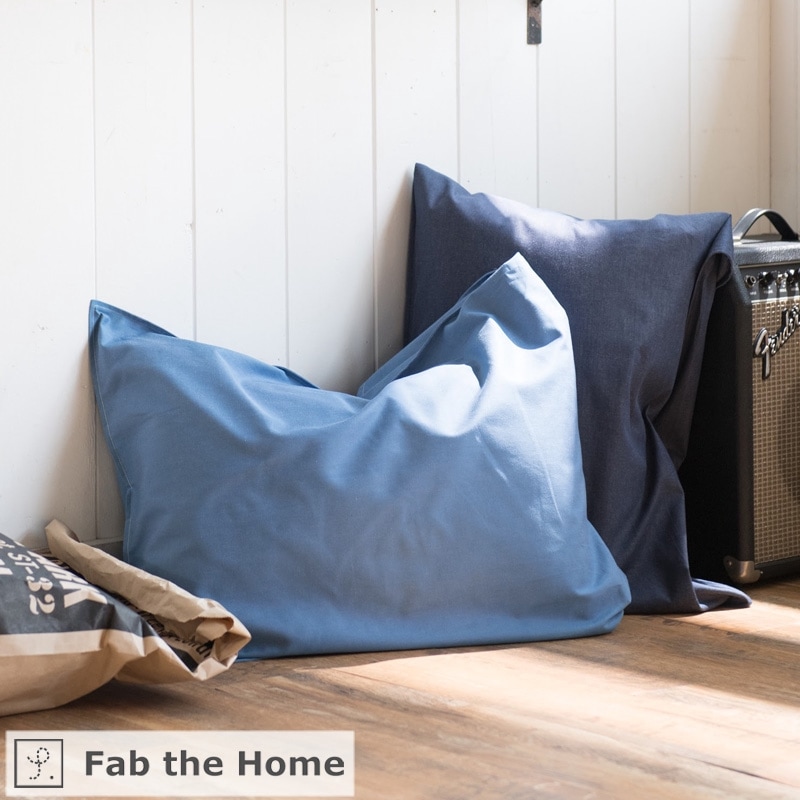 【枕カバーM】Fab the Home ファブザホーム ピローケース/ライトデニム【LIGHT DENIM】