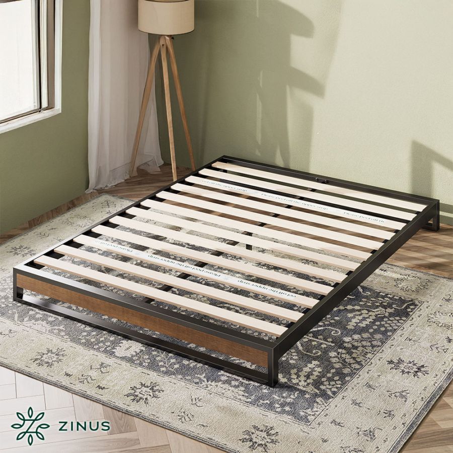 ZINUS JAPAN Suzanne すのこベッド 195x140cm シングル】ZINUS Suzanne すのこ ベッドフレーム ヘッドボードなし