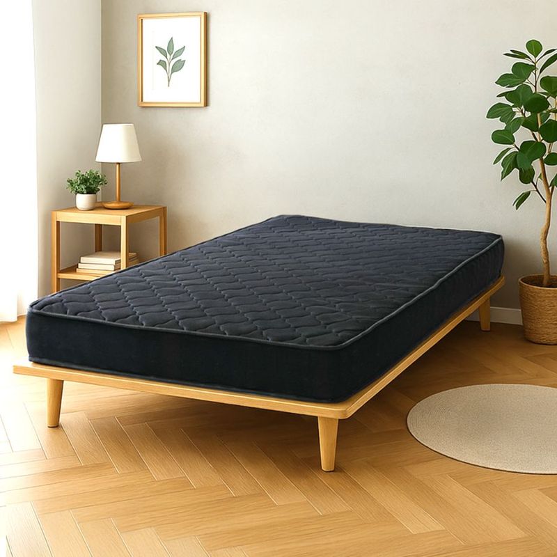 【ワイドシングル/110cm】【エコノミー】ポケットコイルマットレス 『3D メッシュ』/ブラック