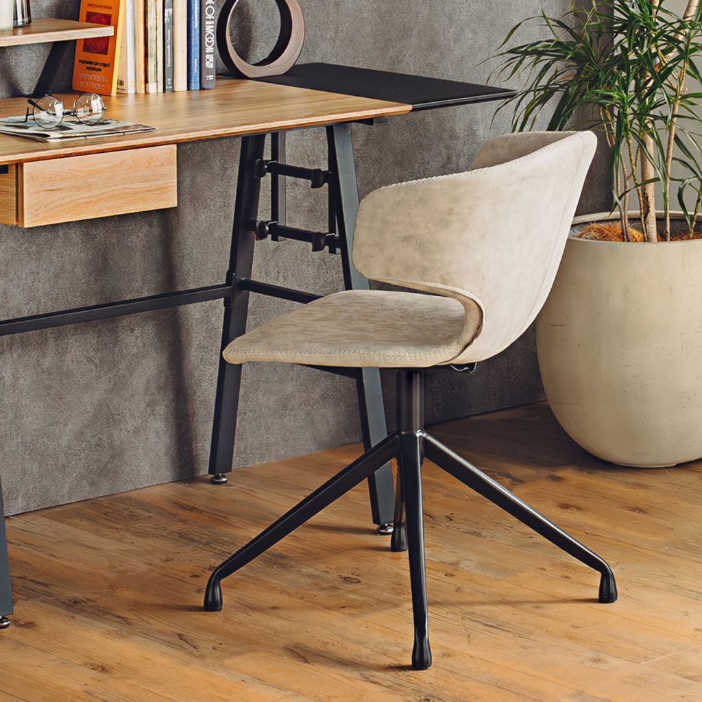 新品・未使用・未開封】Neria ラウンドチェア LBR/GRA ラウンドチェア