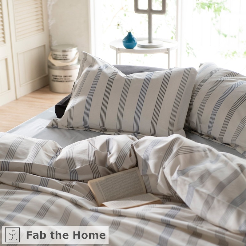 ACTUS CHENILLE STRIPE 掛け布団カバー S 2枚アイボリー 掛け布団カバー｜ベッドウェア・寝具｜【公式】ACTUS online｜家具