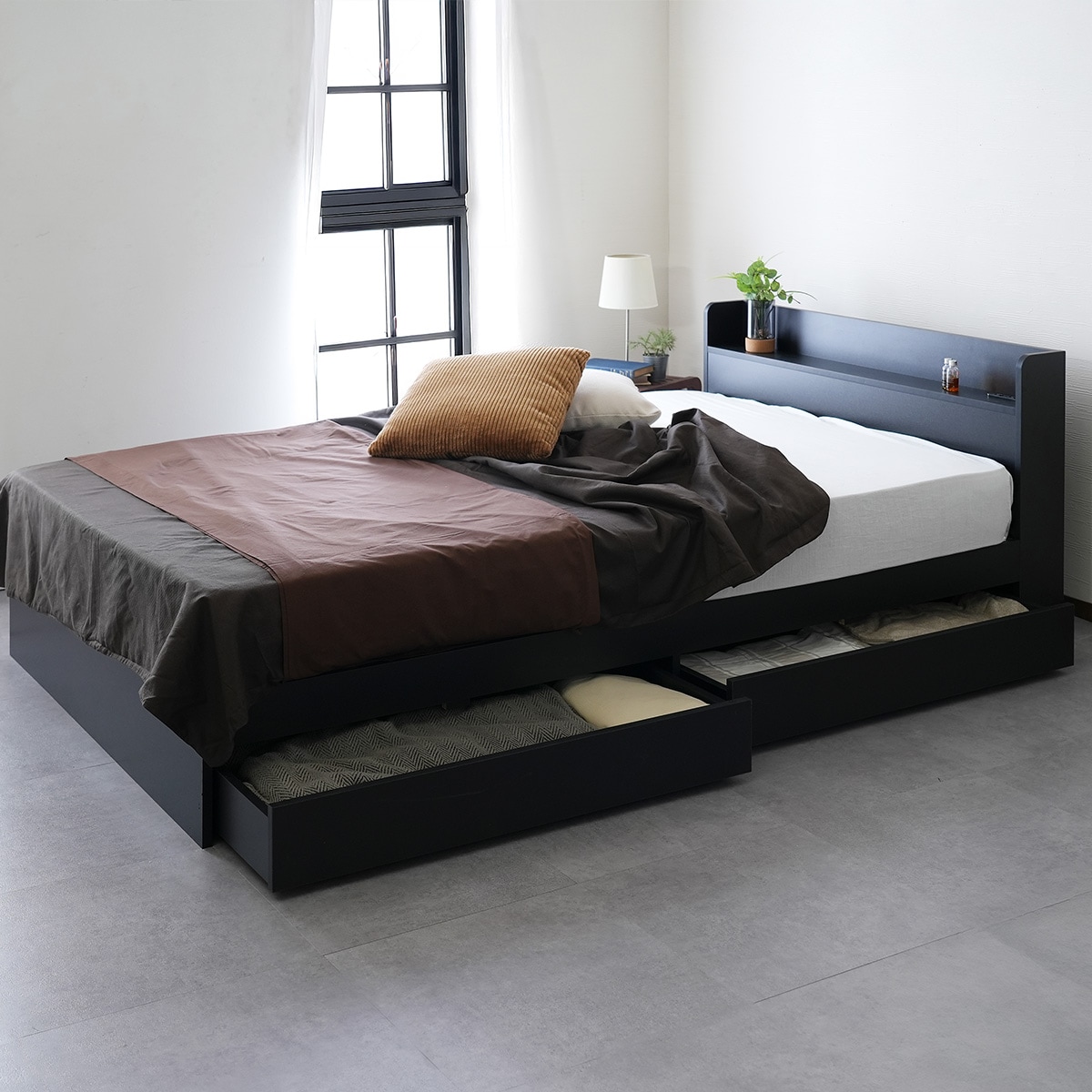 シングル】組立の不安を、最初から無くすベッド /エミー【emmy