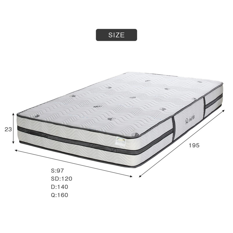 ダブル】【ラグジュアリ】ポケットコイルマットレス 『エクセレント