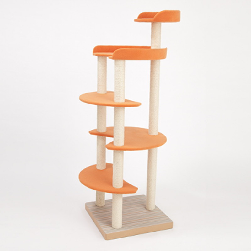 キャットタワー 猫 国産 【Luna】ル～ナ｜ベッド・マットレス