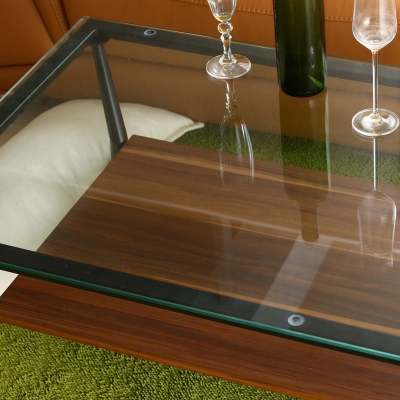 横幅80cm】ガラスリビングテーブル クレア｜ベッド・マットレス