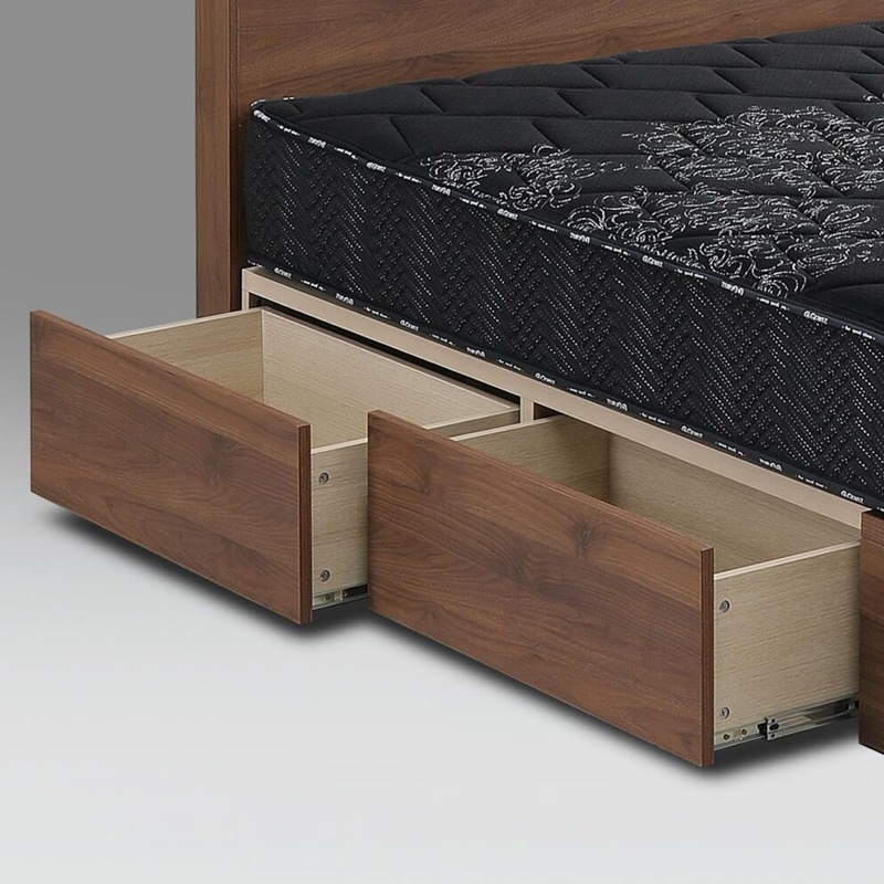 ダブル】引出し収納付き ベッド キャビネットタイプ Granz/スペーシィ