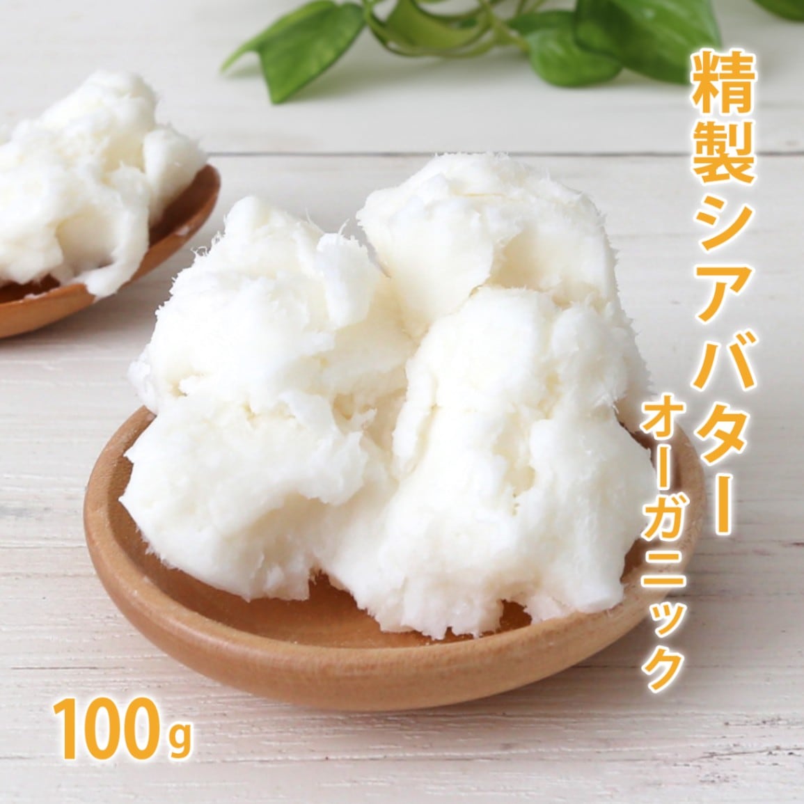 オーガニック 精製シアバター 100g 【ポストお届け可】