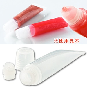 リップグロス チューブ クリア 1本【 クリア 透明 手作り コスメ 化粧品 容器 ケース ハンドメイド リップ ソフト クリーム ワセリン オイル 携帯 旅行 】 【ポストお届け可/1】