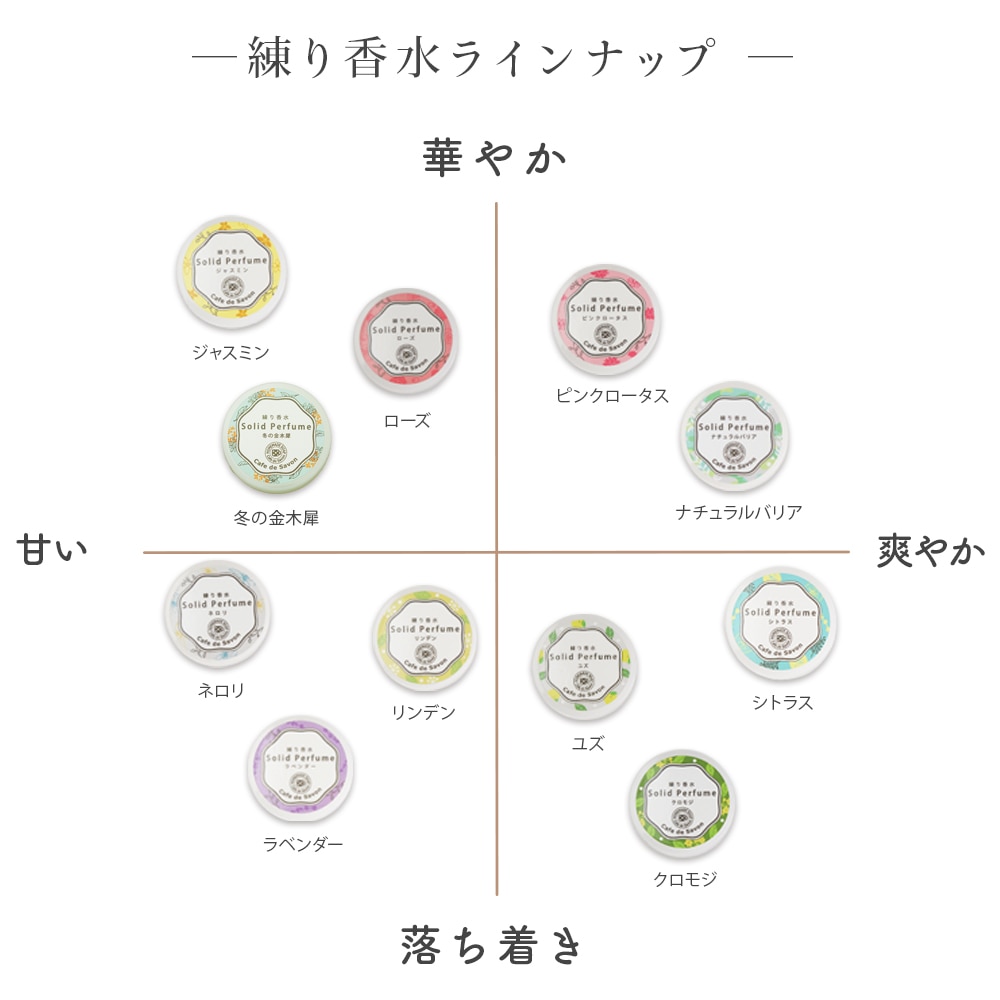 練り香水 冬の金木犀 5g【 練香水 ソリッドパフューム フレグランスバーム 100%天然素材 ノンケミカル 無添加 金木犀 マンダリン ホーウッド レモングラス サンダルウッド 】【ポストお届け可】