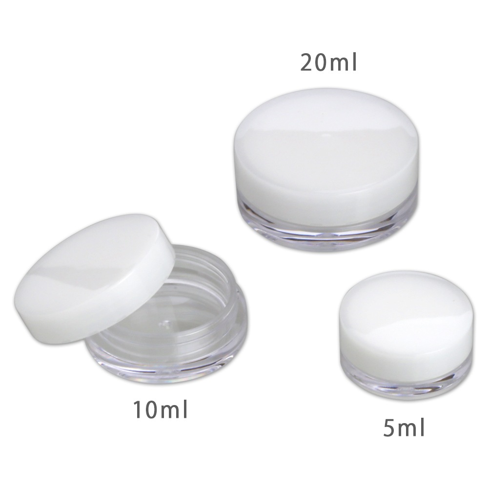 【ポストお届け可】クリーム容器　[クリア]　5ml【手作りコスメ/クリーム/容器】
