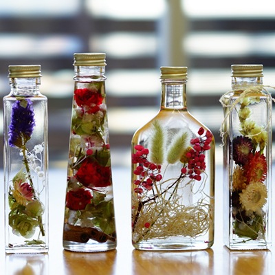 国産ガラス瓶 フラット 200ml