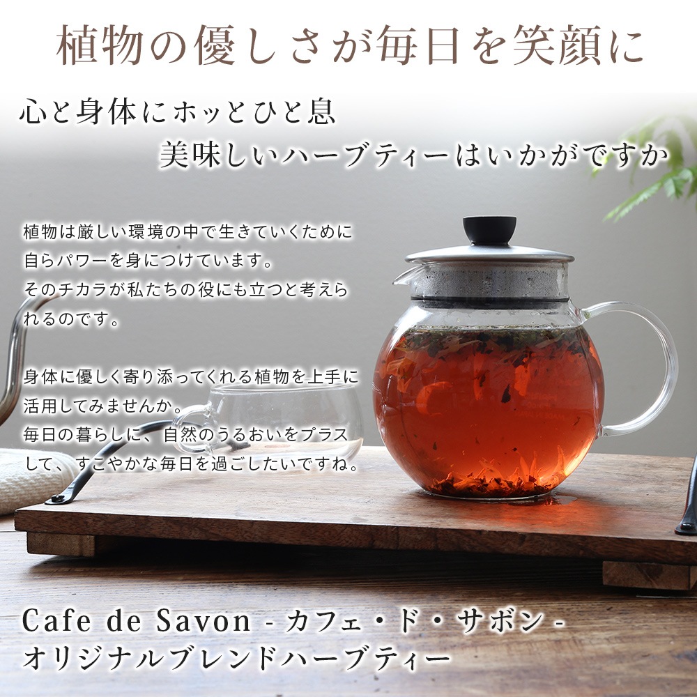 ブルーハーモニー 100g （オリジナルブレンドハーブティー）（ハーブティー ドライハーブ リンデン エキナセア タイム ヒソップ マローブルー お茶 茶葉 リーフティー ノンカフェイン 無添加 温活 ギフト 贈り物 プレゼント QOL）【ポストお届け可】
