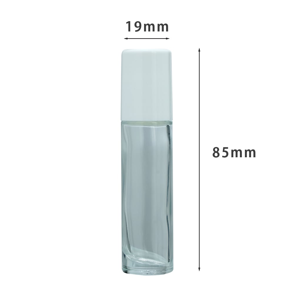 ロールオンボトル クリア 10ml 【ガラス 保存 容器 携帯 透明 香油