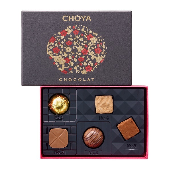 「チョーヤ梅酒×キャギ ド レーブ」チョーヤチョコレート