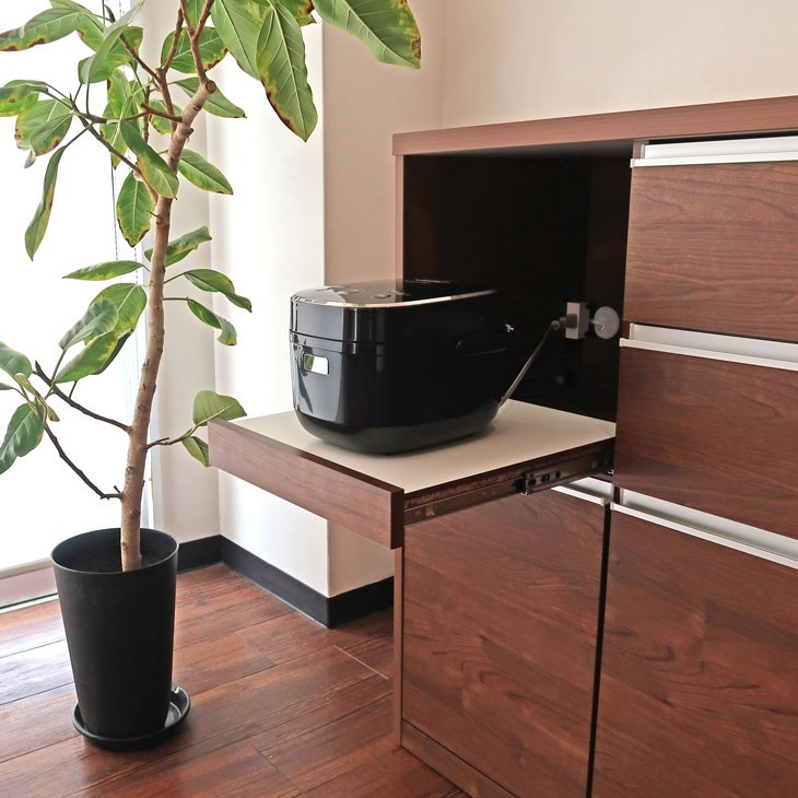 キッチンカウンター HIカウンター ハイカウンター キッチンハイカウンター ウォールナット 幅120cm 高さ100cm 日本製 国産 完成品 送料無料 高さ高め ウォールナット