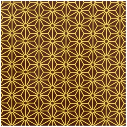 チョコレート転写シート 25.5cm角(麻の葉) 5枚入 CDT4-5 | ラッピング