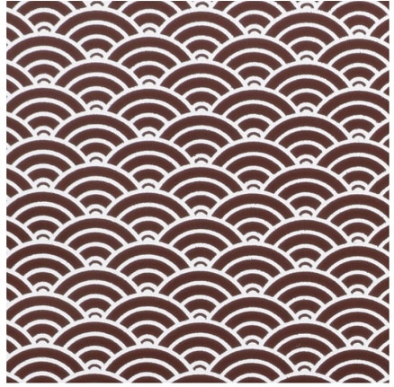 チョコレート転写シート 25.5cm角(青海波) 5枚入 CDT5-5 | ラッピング