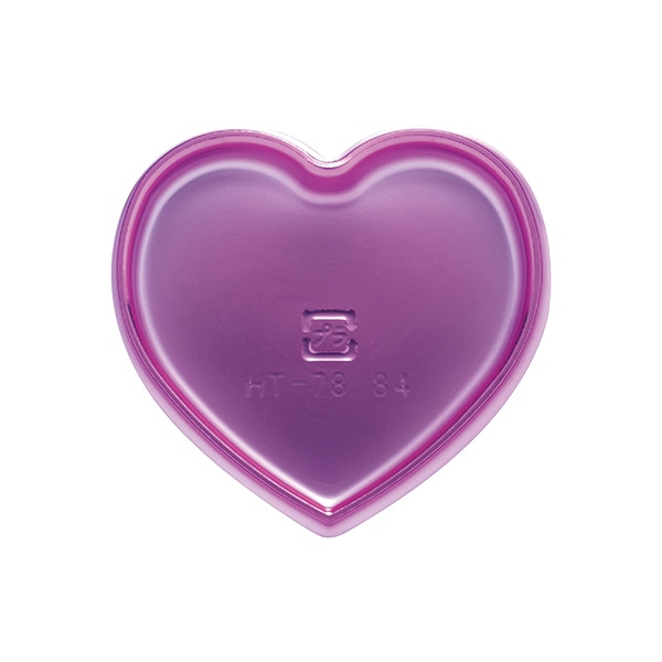 ケーキトレー ハート型 (アメジスト) 100枚入 HT7884AM-100