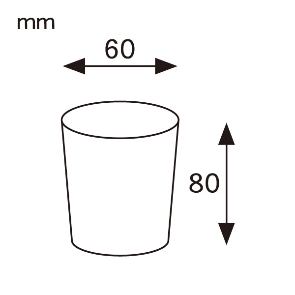 岡モータース　デザートカップ ヘッズ トレイ・カゴ－PP－食品対応 直径56×H73mm デザート