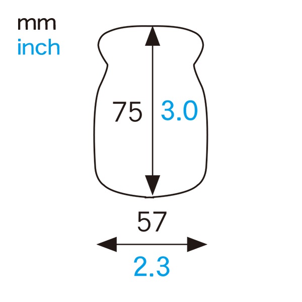 ミルクボトル 90cc (スタンプ) 20個入 蓋付き Y90ST-20 | 型・道具,型
