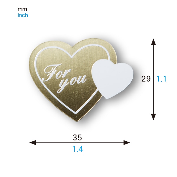 ケーキピック (ゴールドハート) 100枚入 XG359-100 | イベントitems