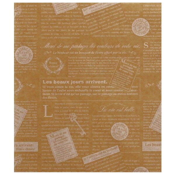 ワックスペーパー M(クラフトフレンチ) 1000枚×4入 シートタイプ WPB35