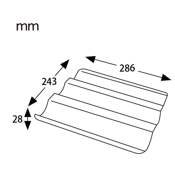 フランス天板　2枚セット フランスパン天板 小 286×243×H28mm シリコン加工 Pastreetオリジナル