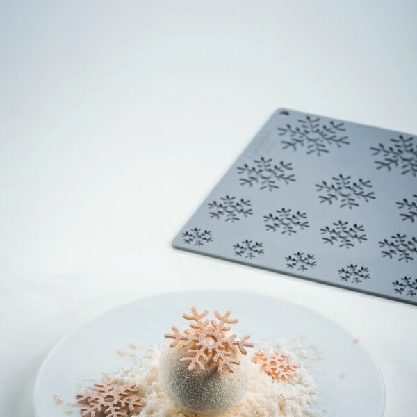 Pavoni シリコン型 スノーフレーク 12取 300×200 1枚入KPP016-1 | 型