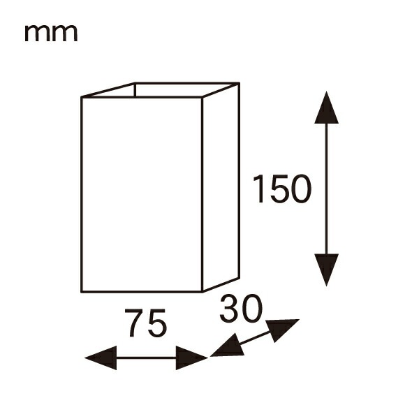 �ޥ��դ� ��åԥ��� ��75�ߥޥ�30��H150mm(̵��) 100���� æ���Ǻ��б� �ޥåȥ����� XFP013-100