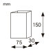 �ޥ��դ� ��åԥ��� ��75�ߥޥ�30��H150mm(̵��) 100���� æ���Ǻ��б� �ޥåȥ����� XFP013-100