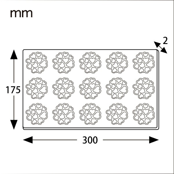 Pavoni ���ꥳ��  �ϡ���2 12�� 300��200 1����KPP023-1