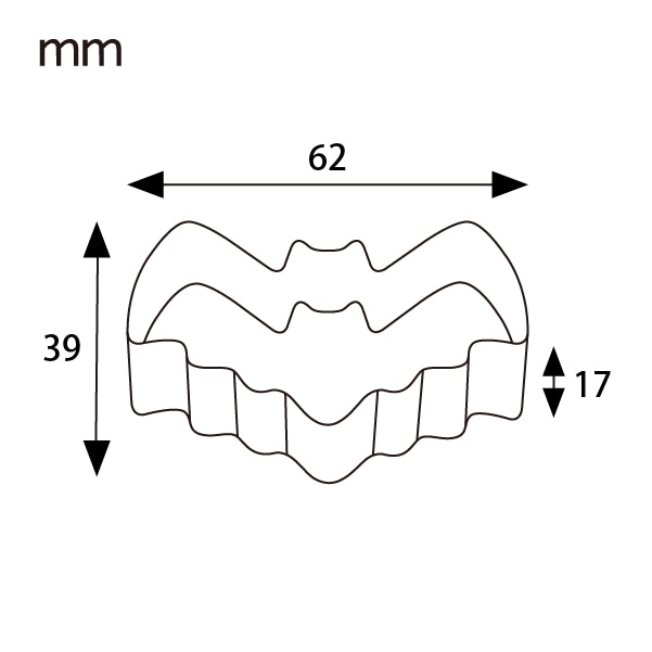 クッキー型 Fアソート 4種 各1個 (十字架・カボチャ・おばけ