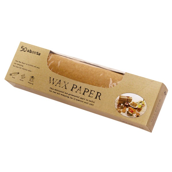 ワックスペーパー L(クラフト) 50枚入 シートタイプ WP5000-50