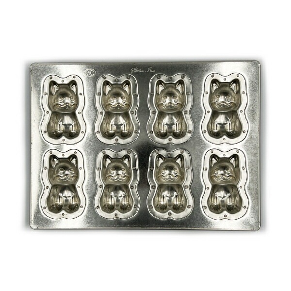 シルバー天板 柴犬のわん吉 8P 1個入 シリコン付 1個入 松永製作所