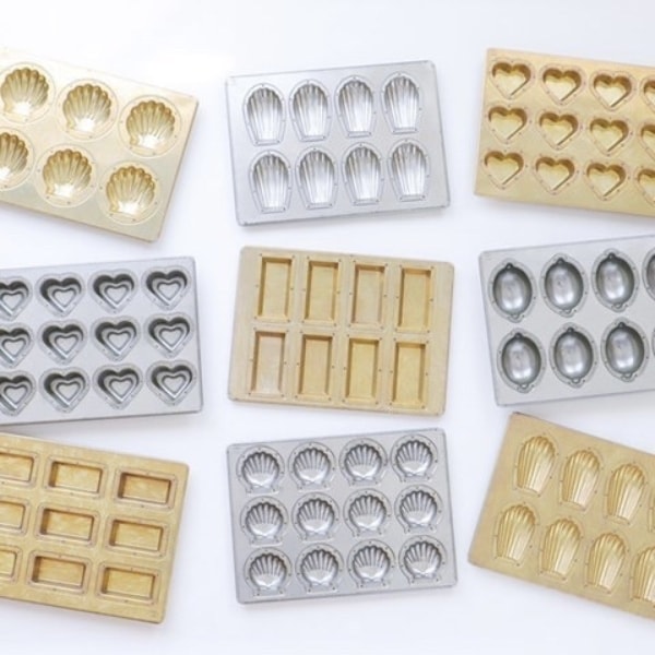 シルバー天板 ホタテ型 6P シリコン付 1個入 松永製作所 KMP001-1 | 型