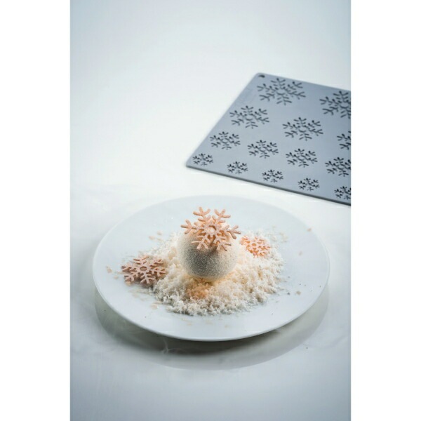 Pavoni シリコン型 スノーフレーク 12取 300×200 1枚入KPP016-1 | 型