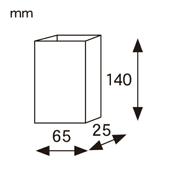 �ޥ��դ� ��åԥ��� ��65�ߥޥ�25��H140mm(̵��) 100���� æ���Ǻ��б� �ޥåȥ����� XFP011-100