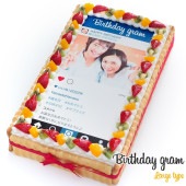 インスタグラム風ケーキ L