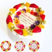 誕生花ケーキ 8号