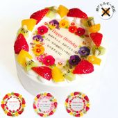 卵不使用誕生花ケーキ 4号
