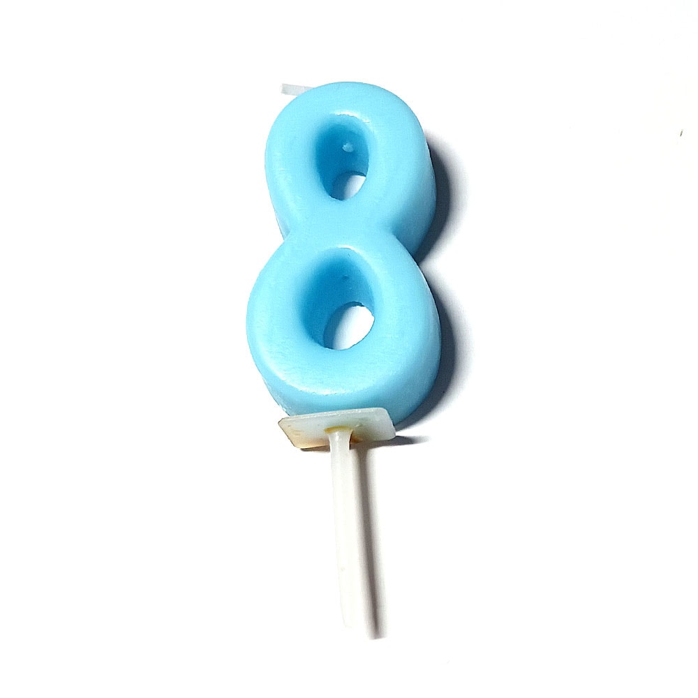 パステルナンバーキャンドル 8
